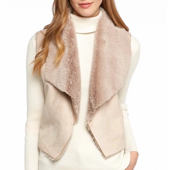 Jack by BB Dakota Jackets & Blazers - Jack by BB Dakota Pryor Faux Suede and Fur Vest